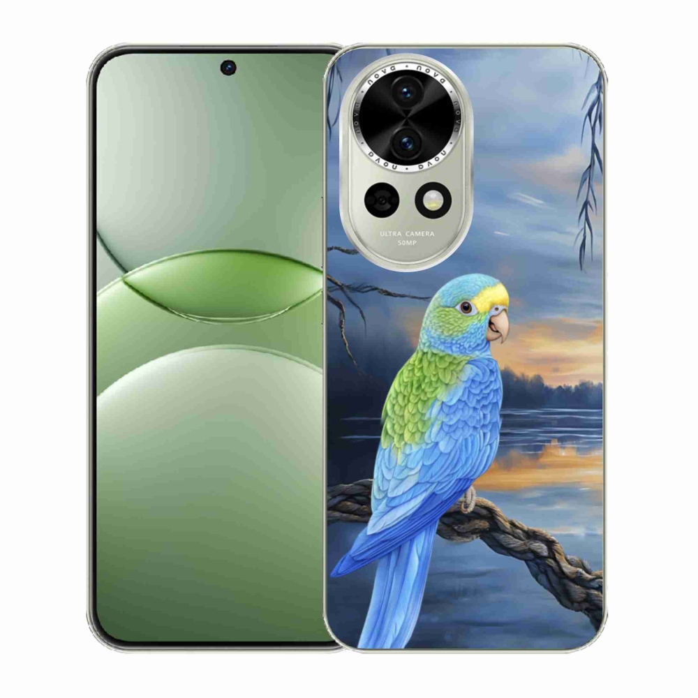 Gélový kryt mmCase na Huawei Nova 13 5G - modrý papagáj