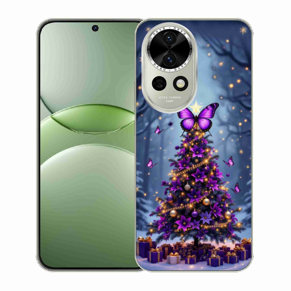 Gélový kryt mmCase na Huawei Nova 13 5G - motýlí vianočný stromček