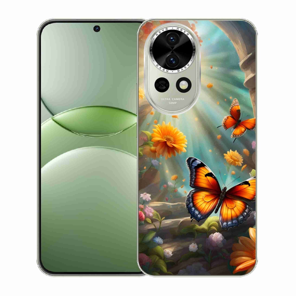 Gélový kryt mmCase na Huawei Nova 13 5G - motýlia záhrada 2