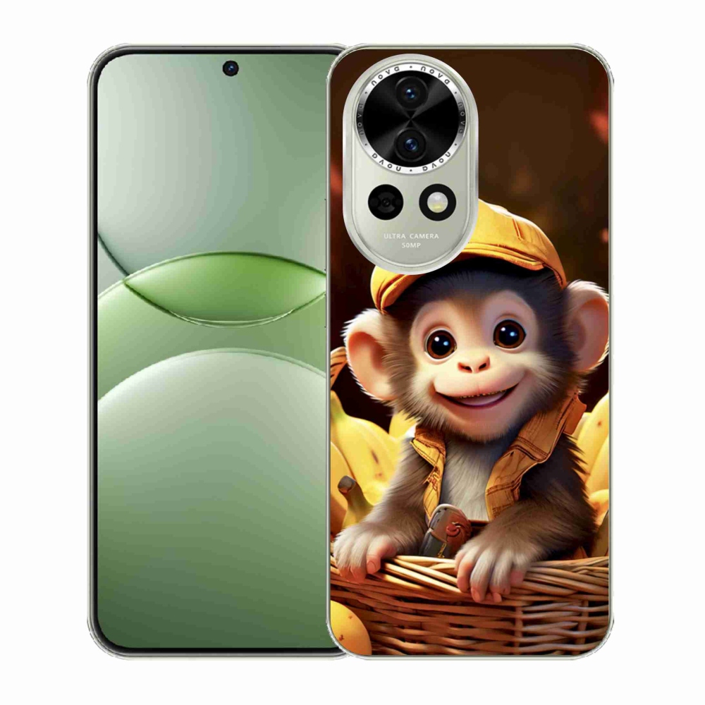 Gélový kryt mmCase na Huawei Nova 13 5G - opice v košíku