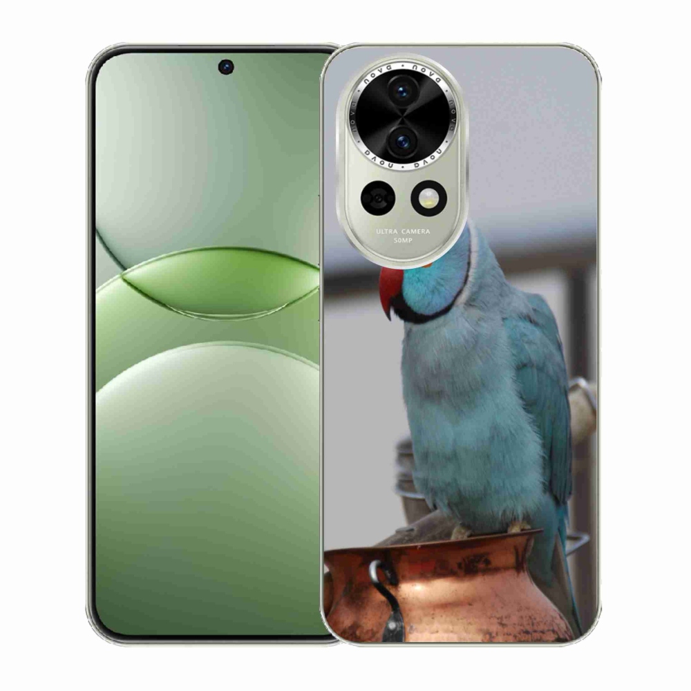Gélový kryt mmCase na Huawei Nova 13 5G - papagáj alexander modrý