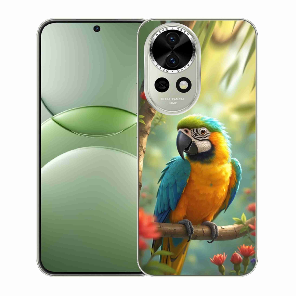 Gélový kryt mmCase na Huawei Nova 13 5G - papagáj ara modrožltá