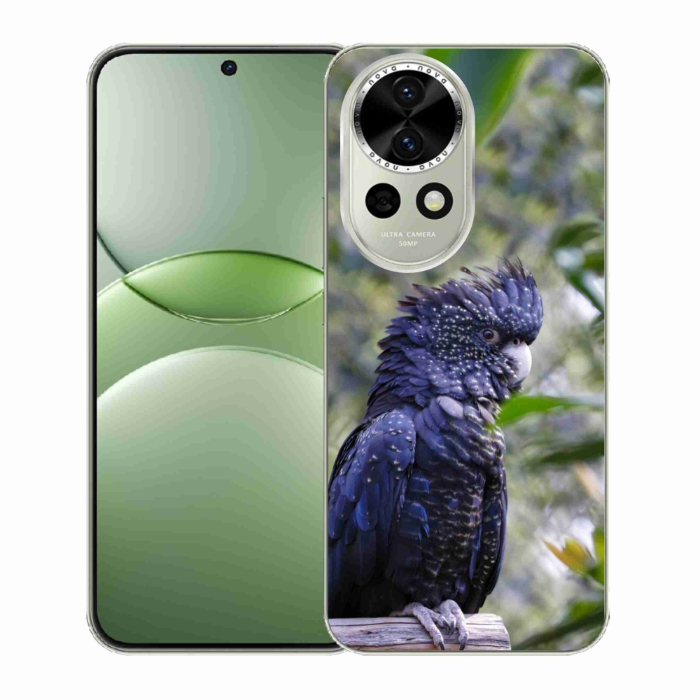 Gélový kryt mmCase na Huawei Nova 13 5G - papagáj kakadu čierny