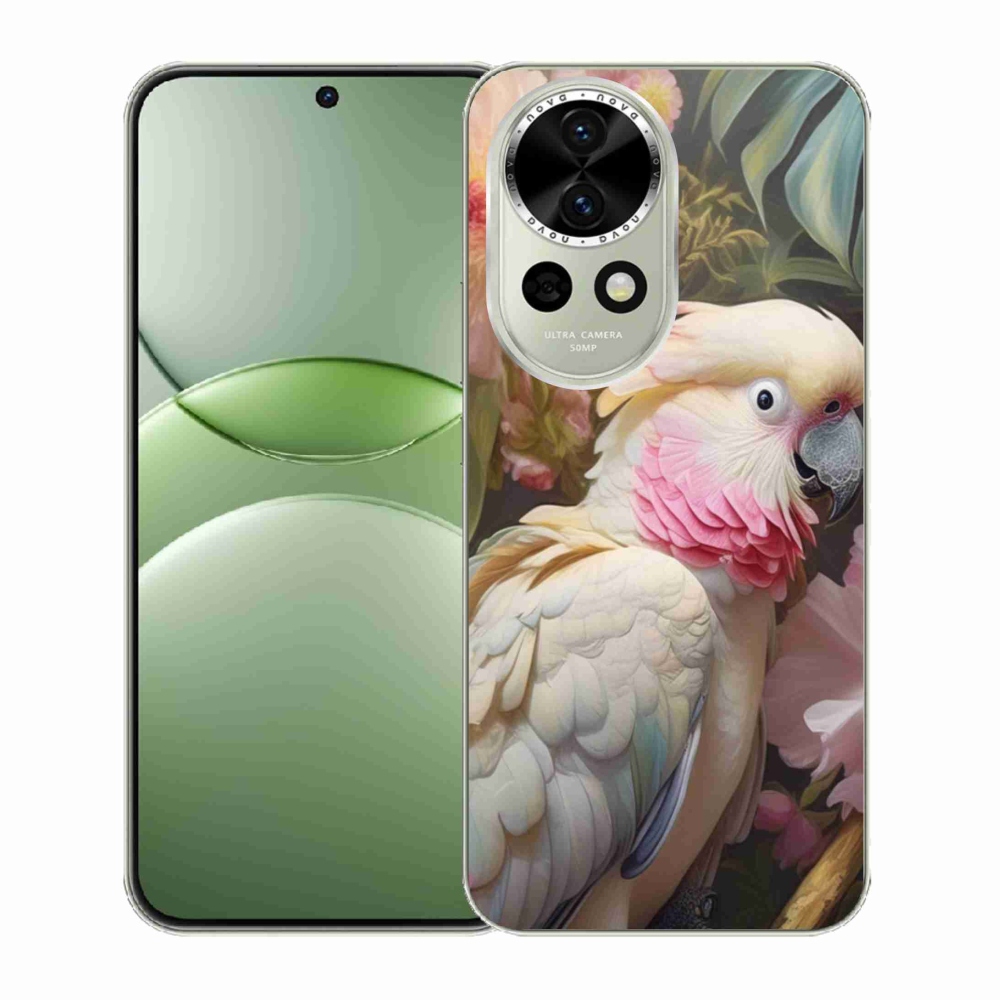 Gélový kryt mmCase na Huawei Nova 13 5G - papagáj kakadu ružový 2