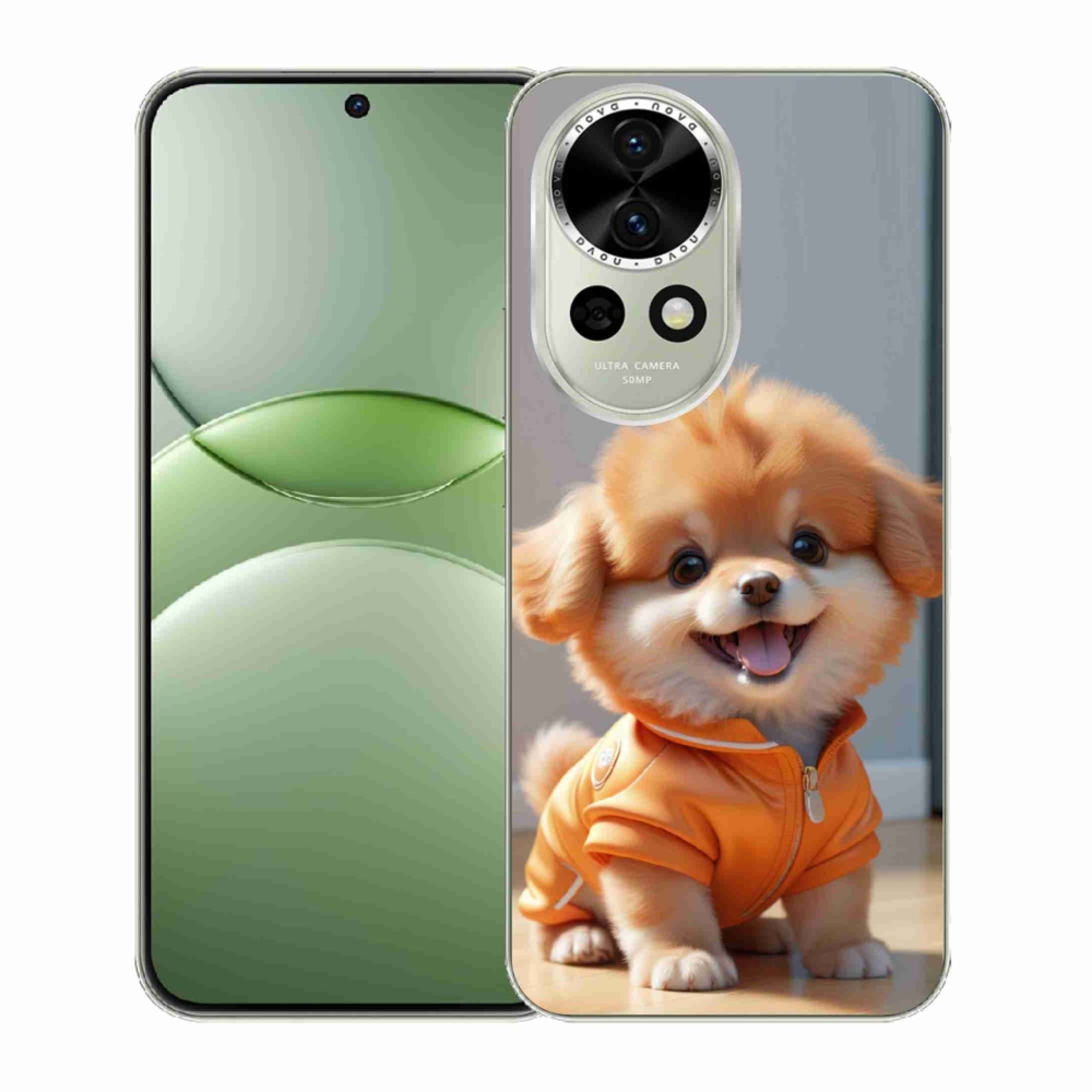 Gélový kryt mmCase na Huawei Nova 13 5G - roztomilý pomeranian v mikine