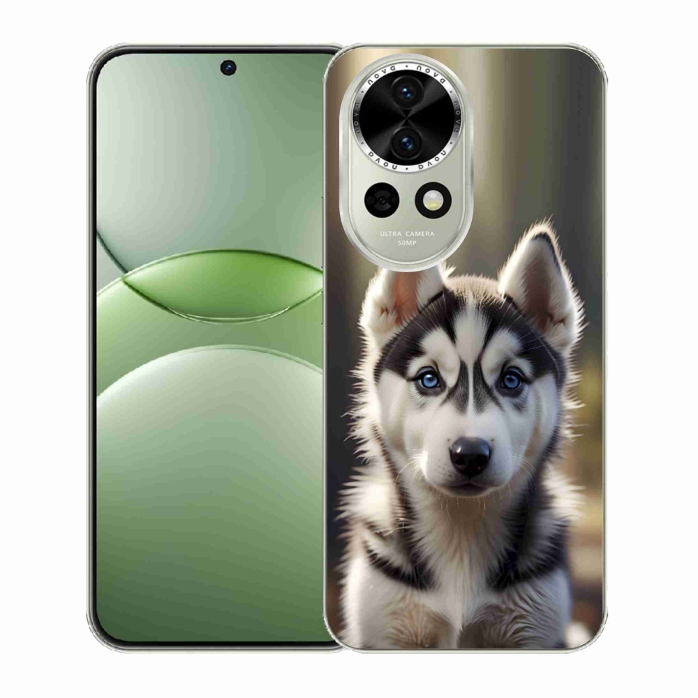 Gélový kryt mmCase na Huawei Nova 13 5G - roztomilý sibírsky husky