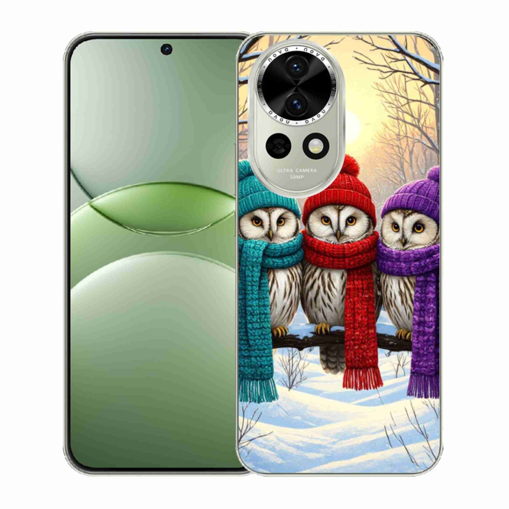 Gélový kryt mmCase na Huawei Nova 13 5G - soví priatelia