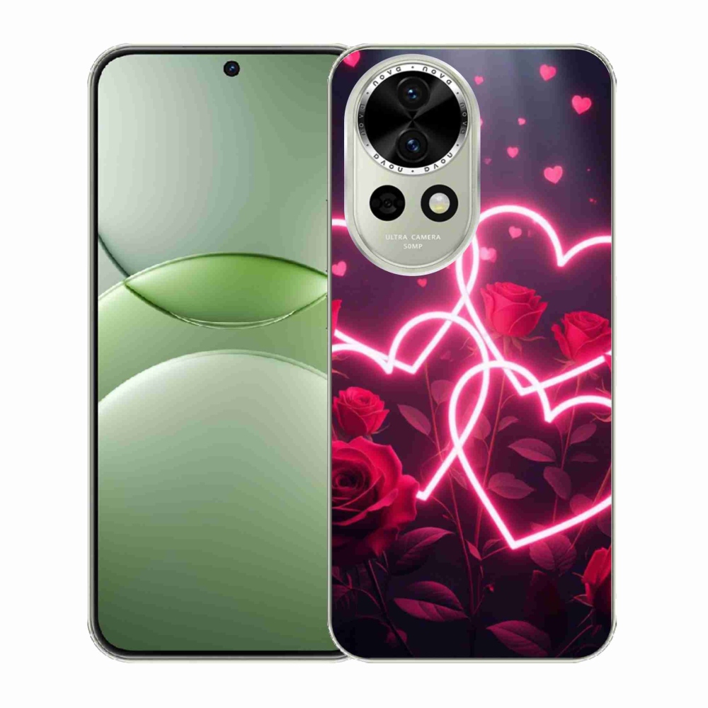 Gélový kryt mmCase na Huawei Nova 13 5G - srdce lásky