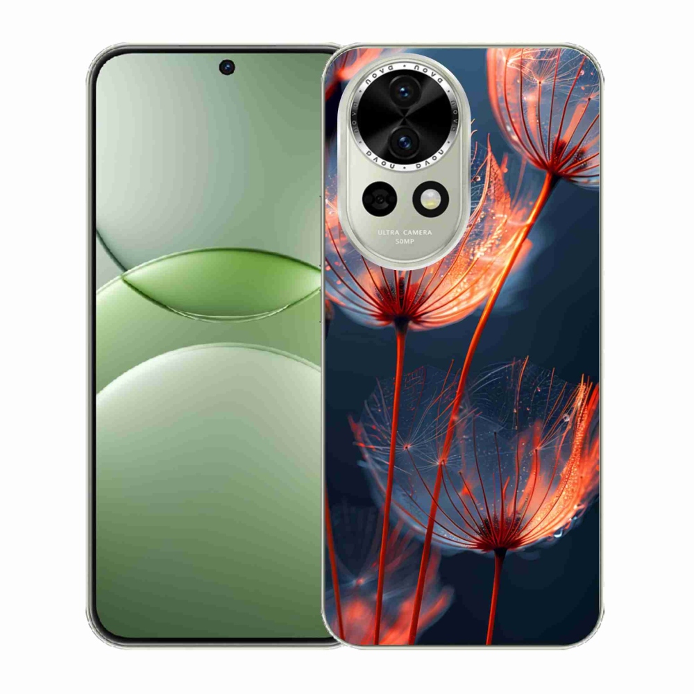 Gélový kryt mmCase na Huawei Nova 13 5G - svetielkujúce páperie