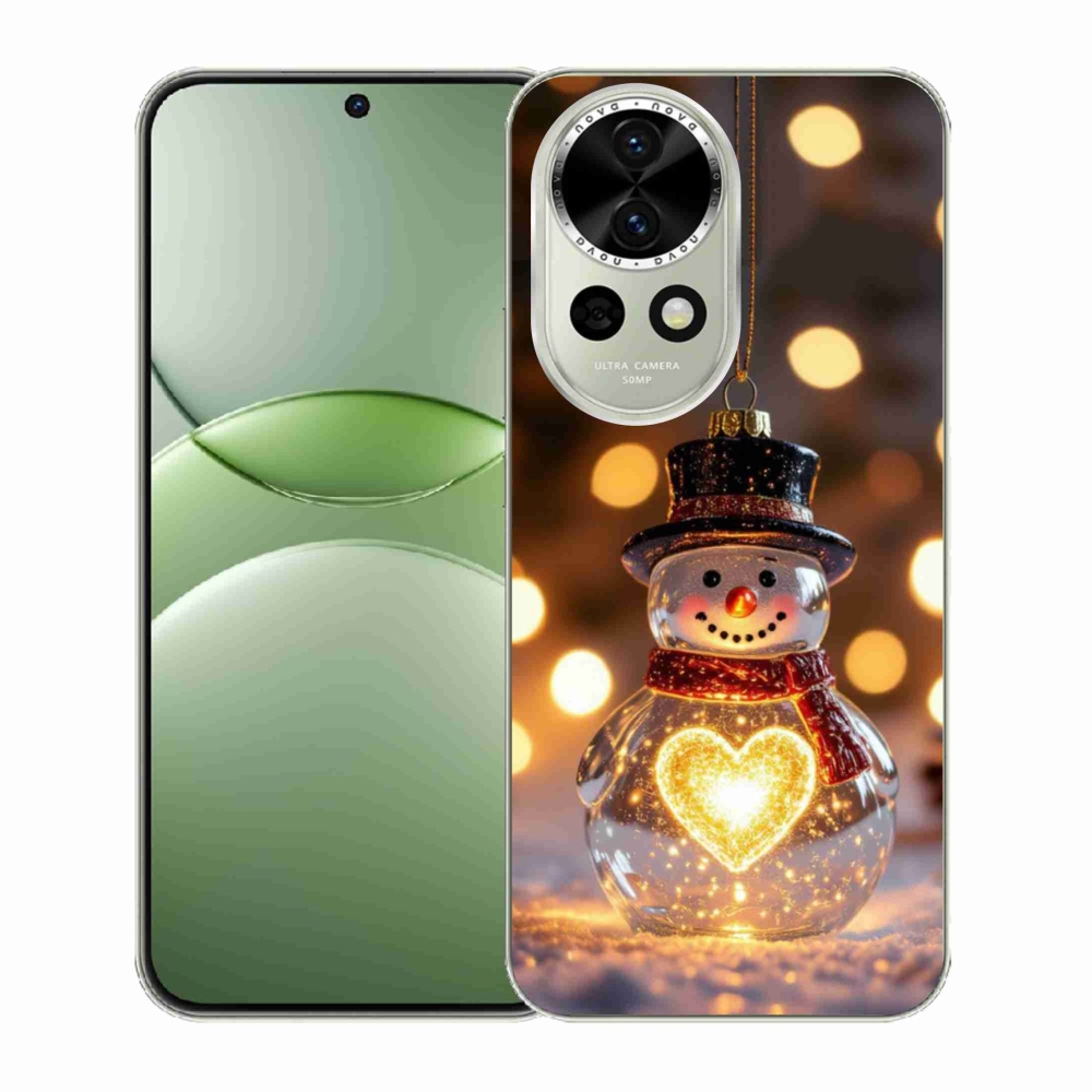 Gélový kryt mmCase na Huawei Nova 13 5G - svietiaci vianočný snehuliak