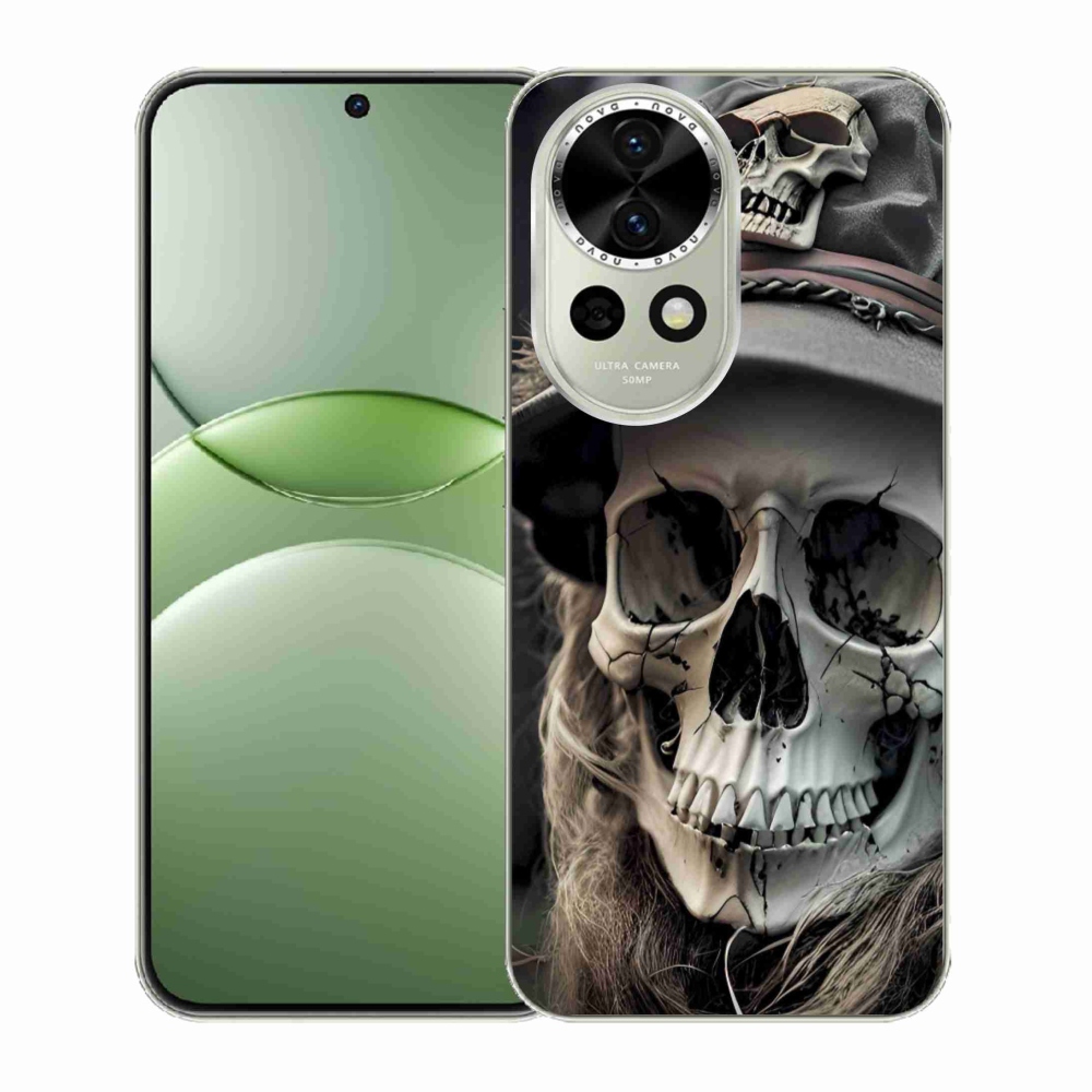 Gélový kryt mmCase na Huawei Nova 13 5G - temná lebka