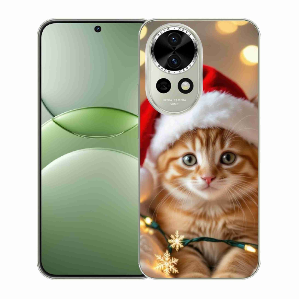 Gélový kryt mmCase na Huawei Nova 13 5G - vianočné mačiatko