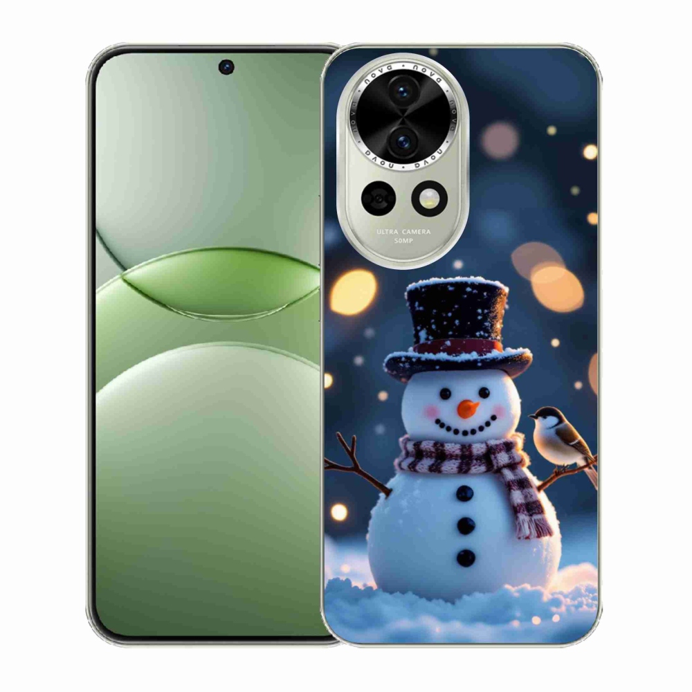 Gélový kryt mmCase na Huawei Nova 13 5G - vianočný snehuliak