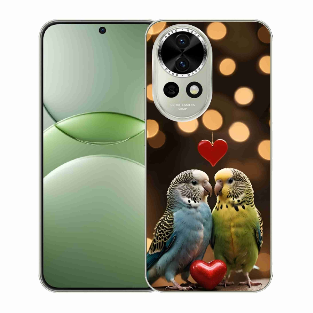 Gélový kryt mmCase na Huawei Nova 13 5G - zamilovaní papagáje