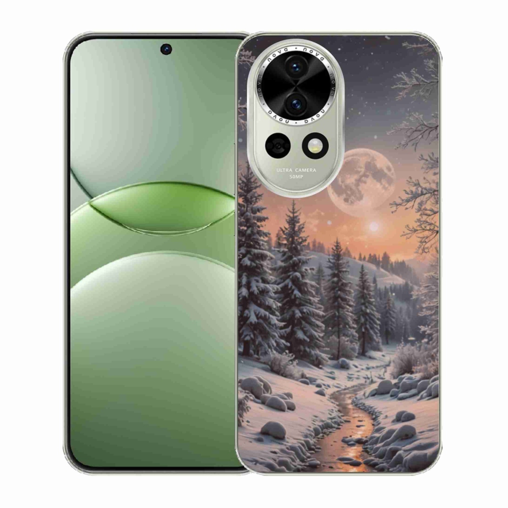 Gélový kryt mmCase na Huawei Nova 13 5G - zimná krajina 2