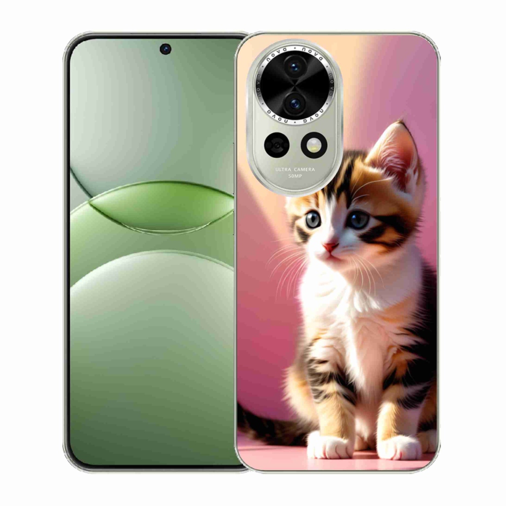 Gélový kryt mmCase na Huawei Nova 13 5G - zvedavé mačiatko 2