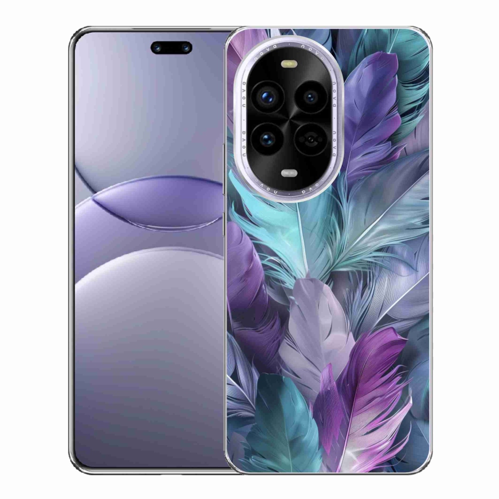 Gélový kryt mmCase na Huawei Nova 13 Pro 5G - farebné perie 2
