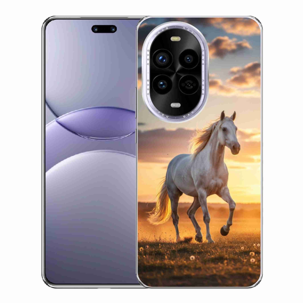 Gélový kryt mmCase na Huawei Nova 13 Pro 5G - bežiaci biely kôň 2