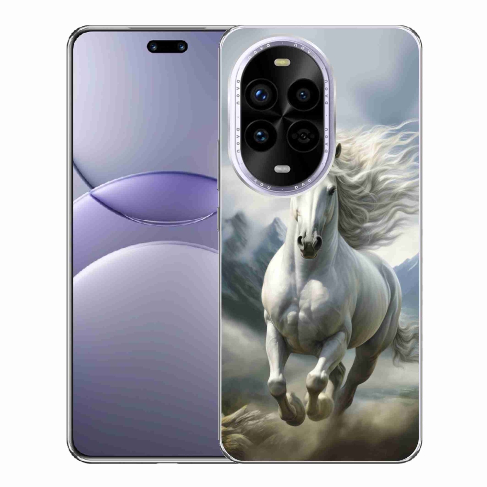 Gélový kryt mmCase na Huawei Nova 13 Pro 5G - bežiaci biely kôň 3