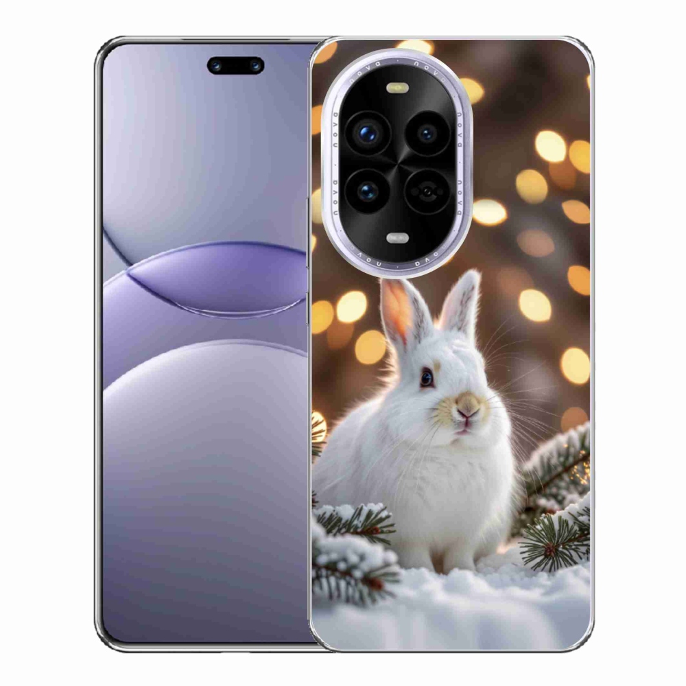 Gélový kryt mmCase na Huawei Nova 13 Pro 5G - biely zajac