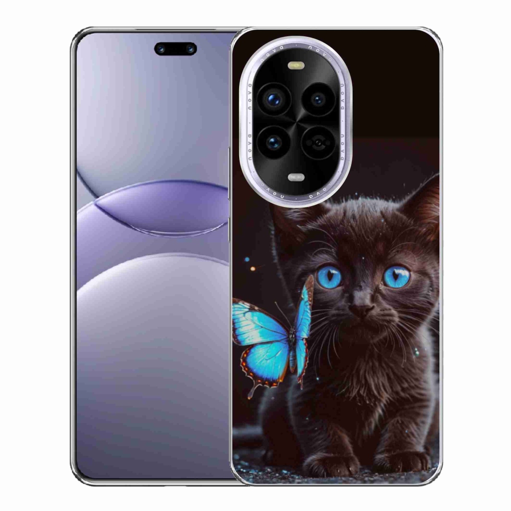 Gélový kryt mmCase na Huawei Nova 13 Pro 5G - čierne mačiatko 3