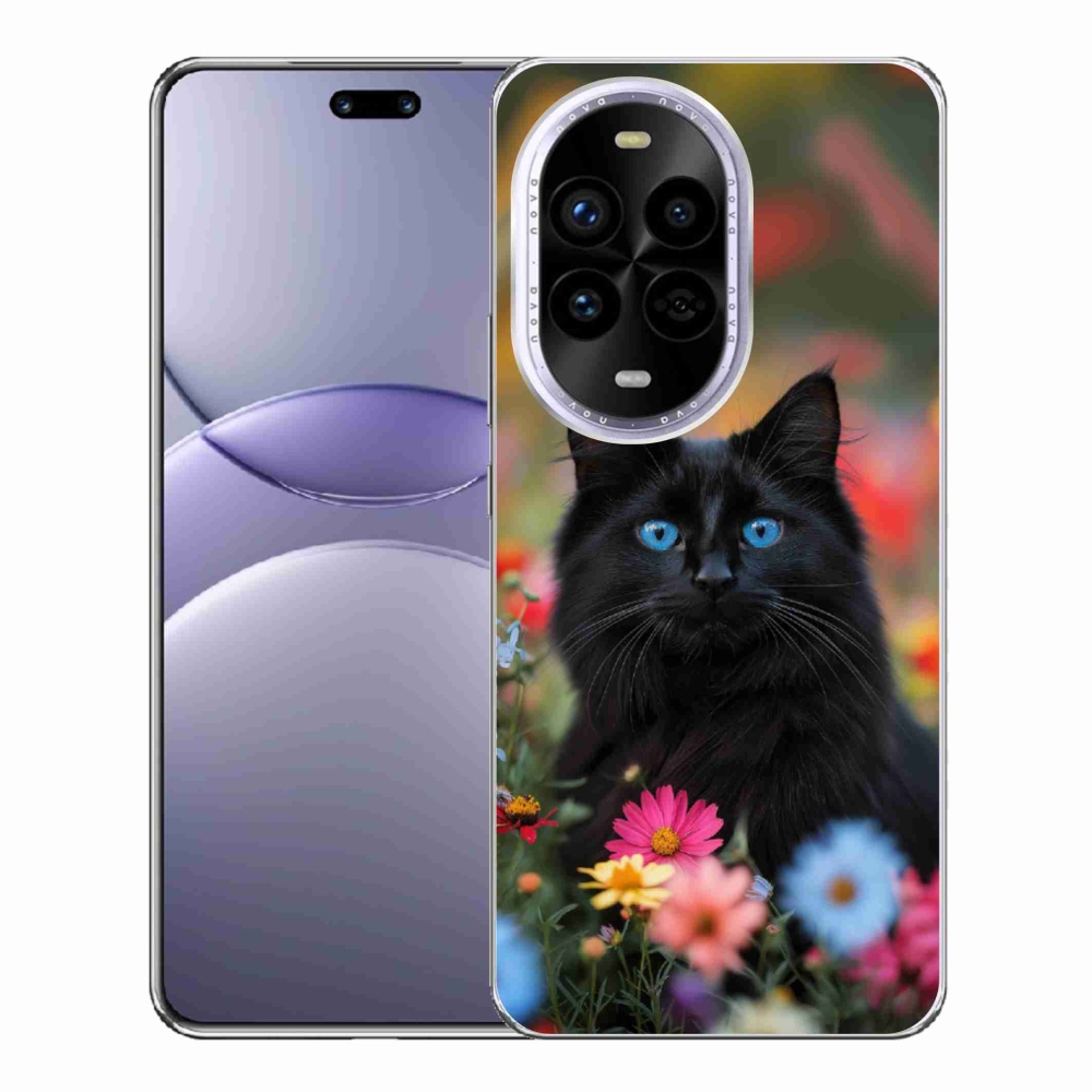 Gélový kryt mmCase na Huawei Nova 13 Pro 5G - čierne mačiatko 4
