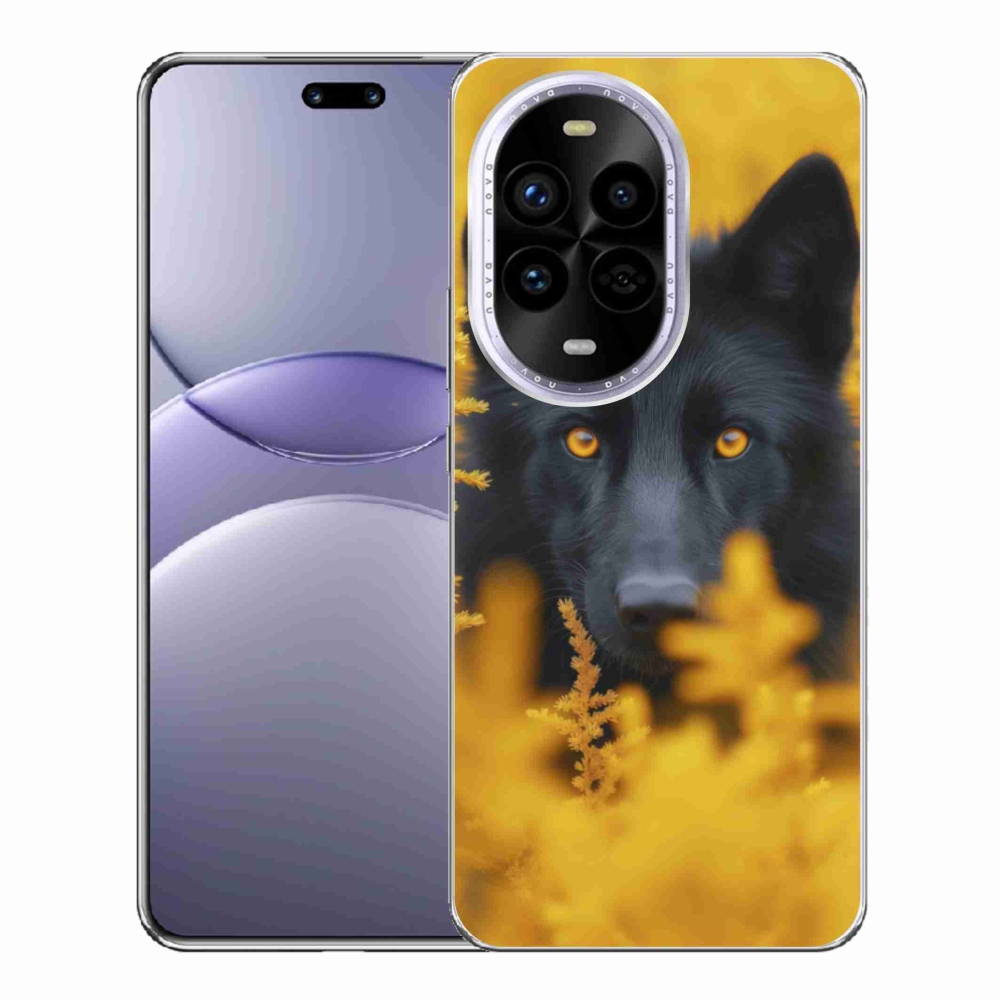 Gélový kryt mmCase na Huawei Nova 13 Pro 5G - čierny vlk 2