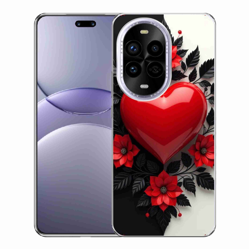 Gélový kryt mmCase na Huawei Nova 13 Pro 5G - červené srdce