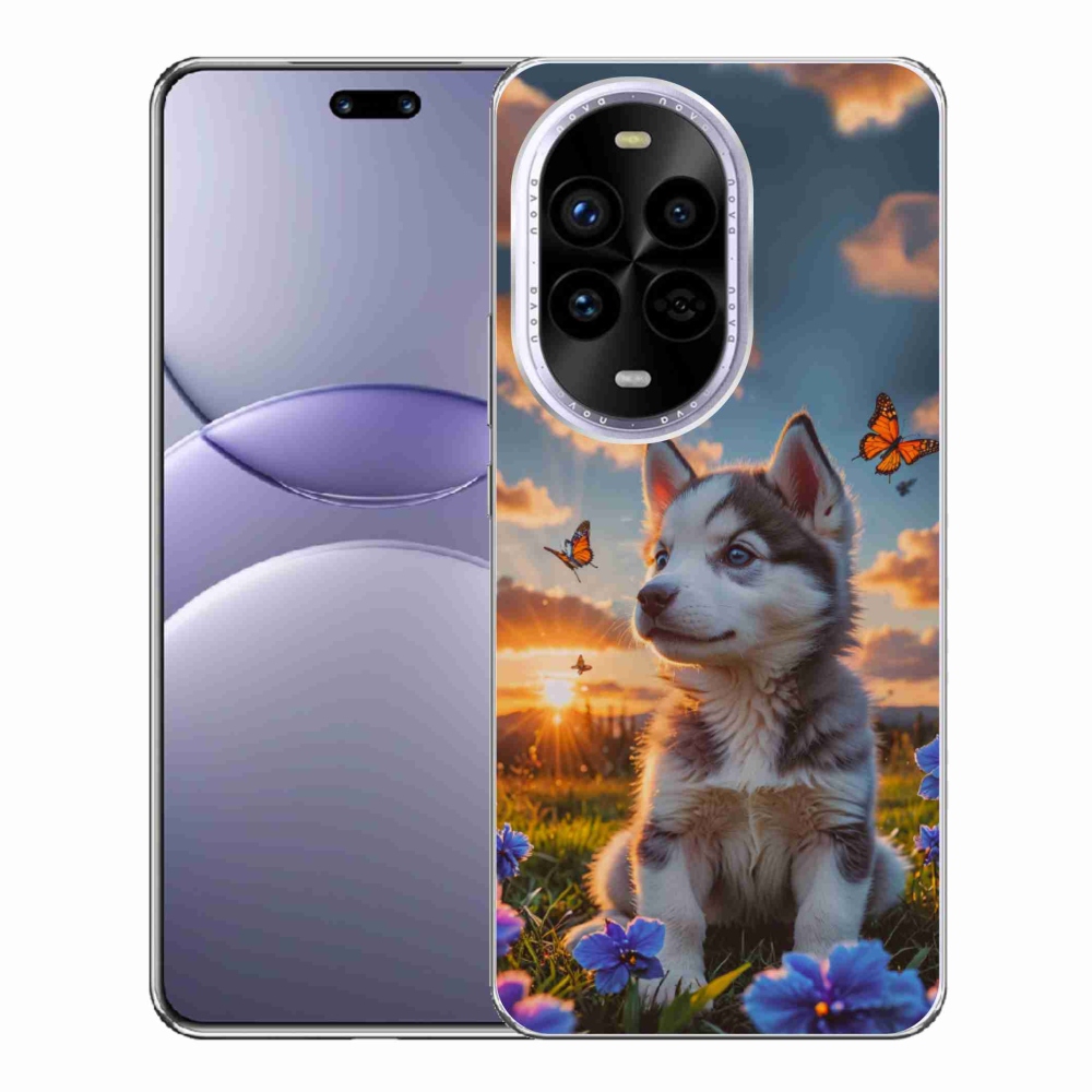 Gélový kryt mmCase na Huawei Nova 13 Pro 5G - husky pri západe slnka