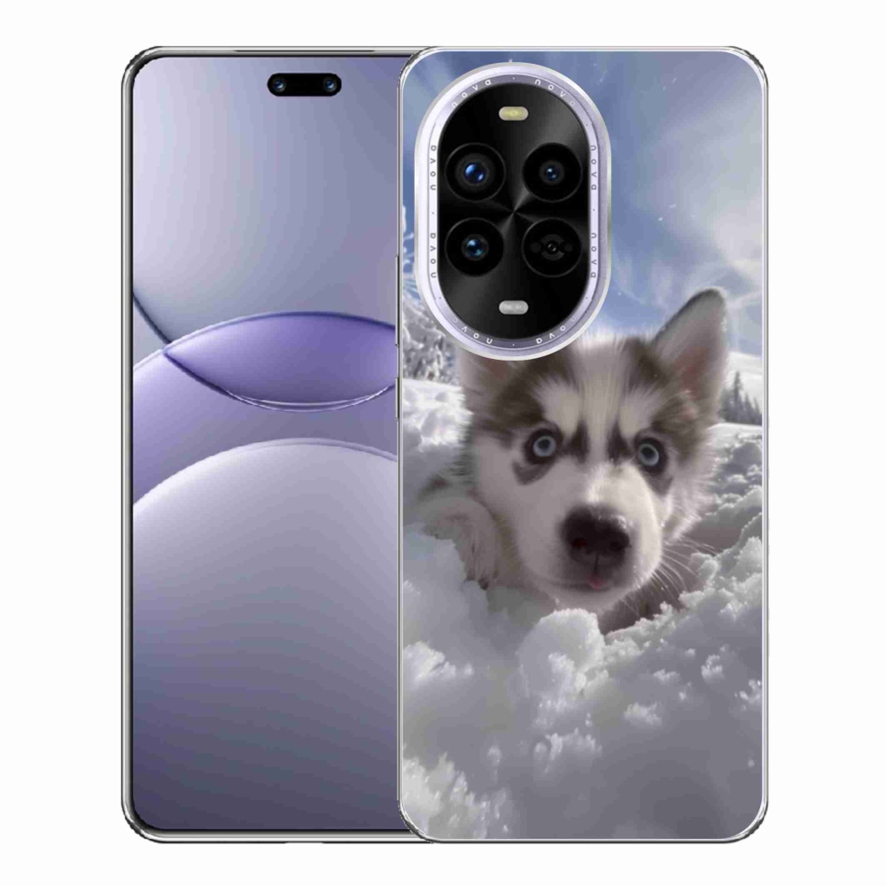 Gélový kryt mmCase na Huawei Nova 13 Pro 5G - husky v snehu