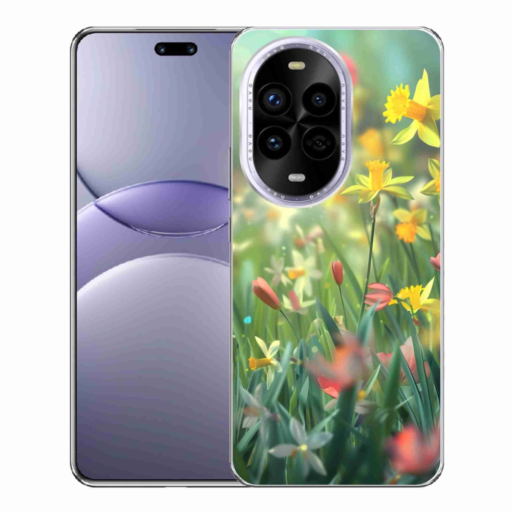 Gélový kryt mmCase na Huawei Nova 13 Pro 5G - jarné kvety