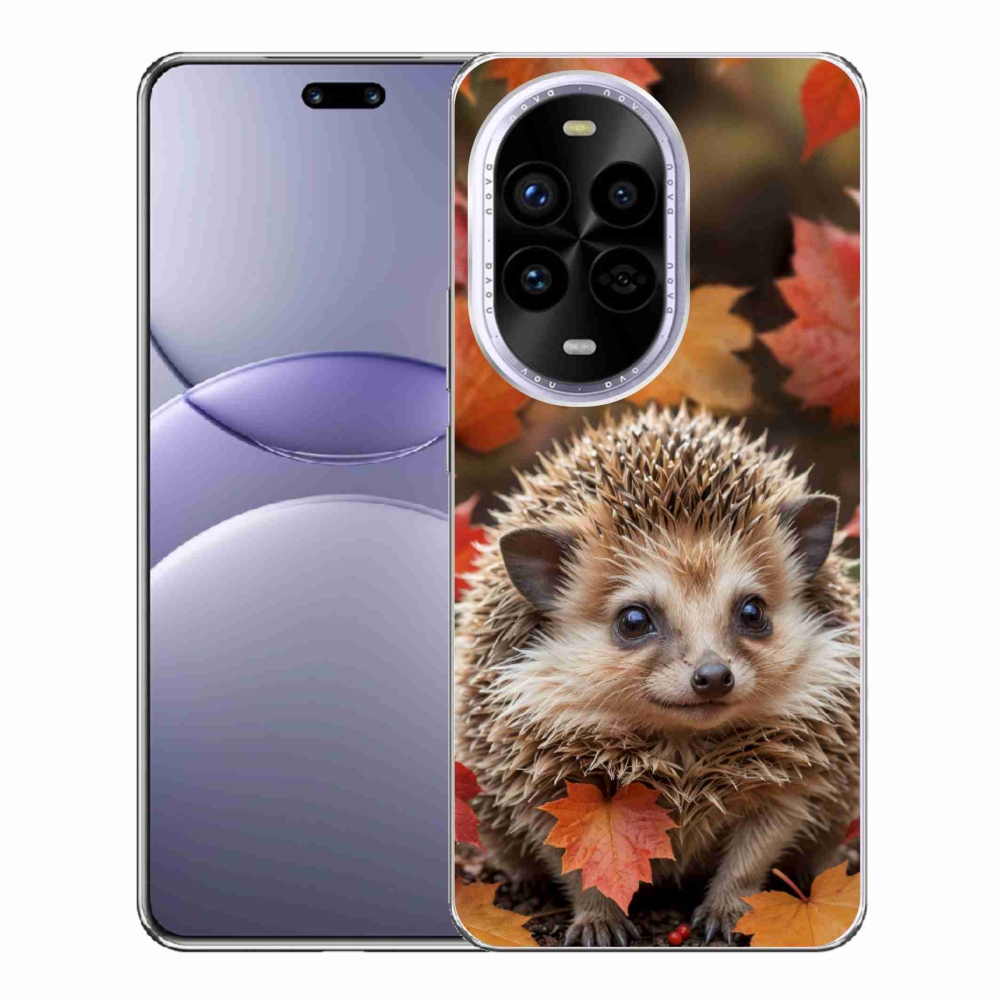 Gélový kryt mmCase na Huawei Nova 13 Pro 5G - ježko v lístii