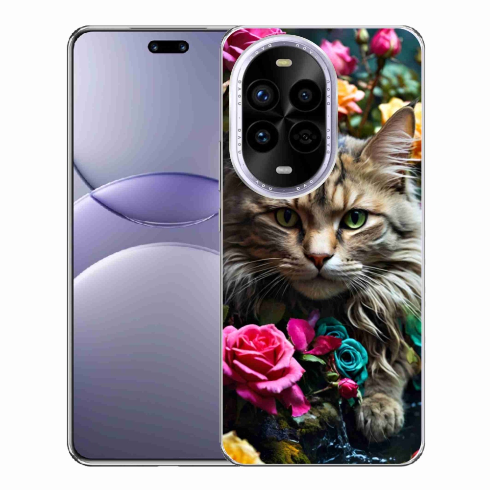 Gélový kryt mmCase na Huawei Nova 13 Pro 5G - mačacie pohľad 2