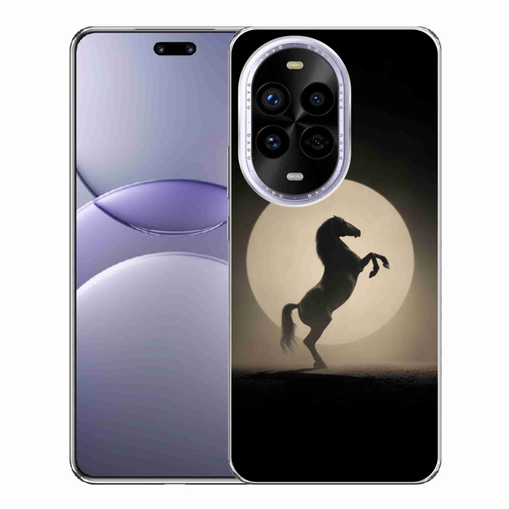 Gélový kryt mmCase na Huawei Nova 13 Pro 5G - kôň v siluete