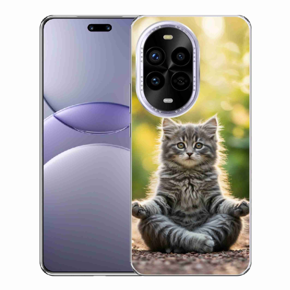 Gélový kryt mmCase na Huawei Nova 13 Pro 5G - meditujúce mačiatko