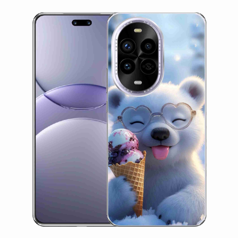 Gélový kryt mmCase na Huawei Nova 13 Pro 5G - medvedík so zmrzlinou