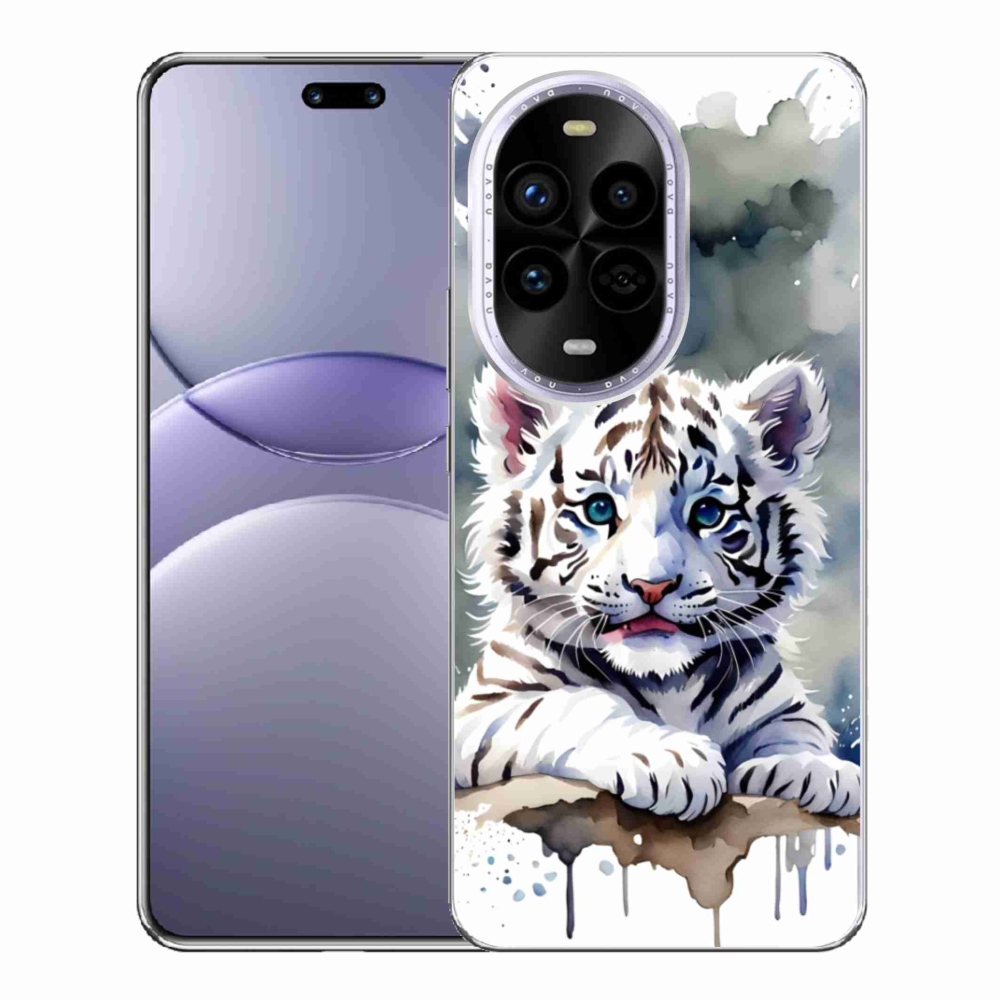 Gélový kryt mmCase na Huawei Nova 13 Pro 5G - mláďa bieleho tigra