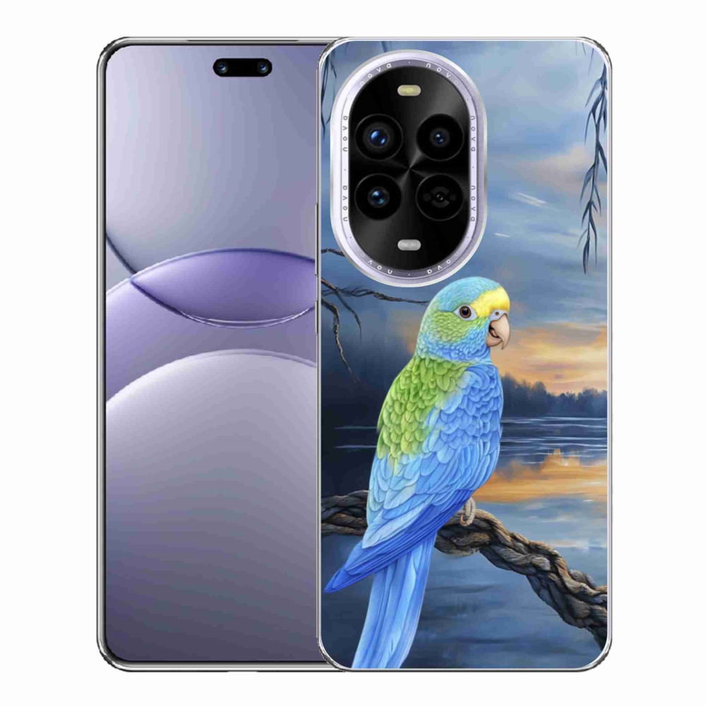 Gélový kryt mmCase na Huawei Nova 13 Pro 5G - modrý papagáj