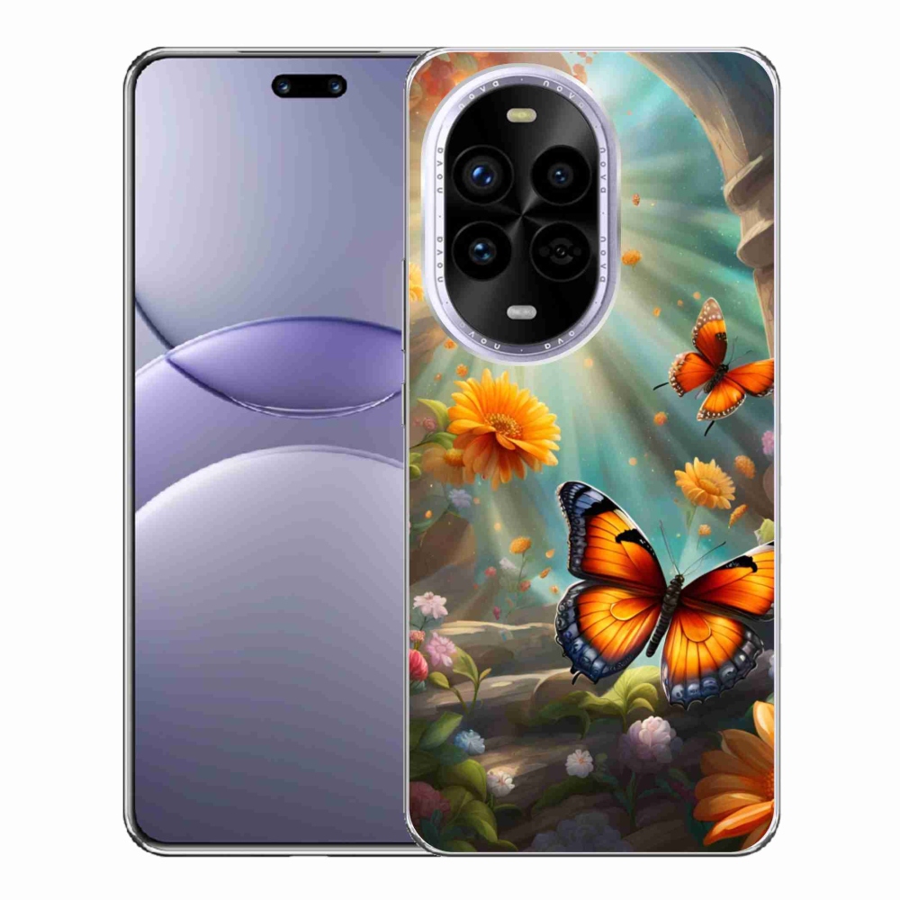 Gélový kryt mmCase na Huawei Nova 13 Pro 5G - motýlia záhrada 2