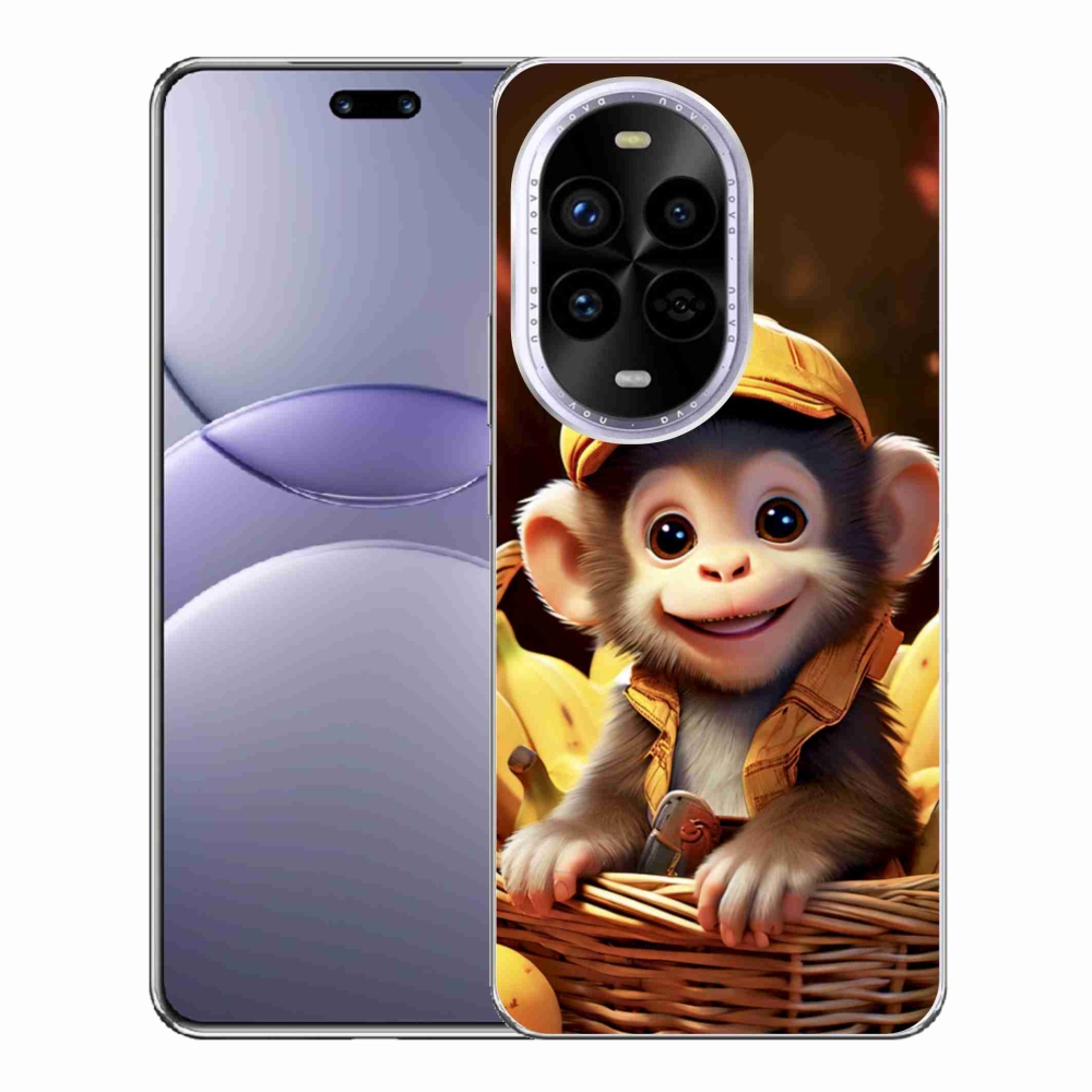 Gélový kryt mmCase na Huawei Nova 13 Pro 5G - opice v košíku