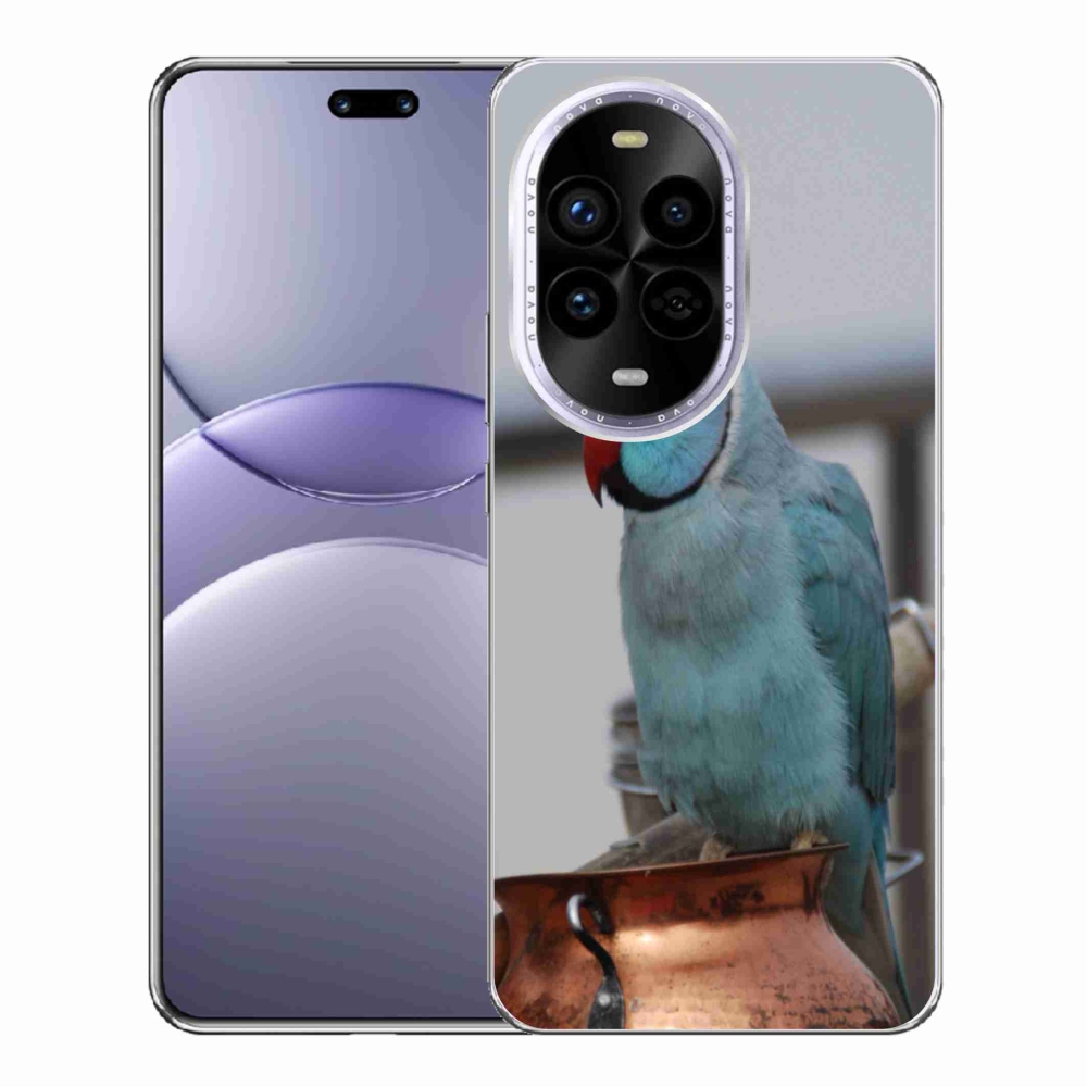 Gélový kryt mmCase na Huawei Nova 13 Pro 5G - papagáj alexander modrý
