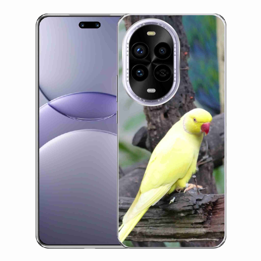 Gélový kryt mmCase na Huawei Nova 13 Pro 5G - papagáj alexander žltý