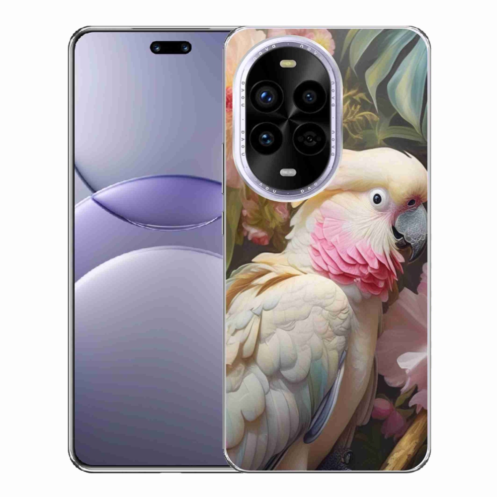 Gélový kryt mmCase na Huawei Nova 13 Pro 5G - papagáj kakadu ružový 2