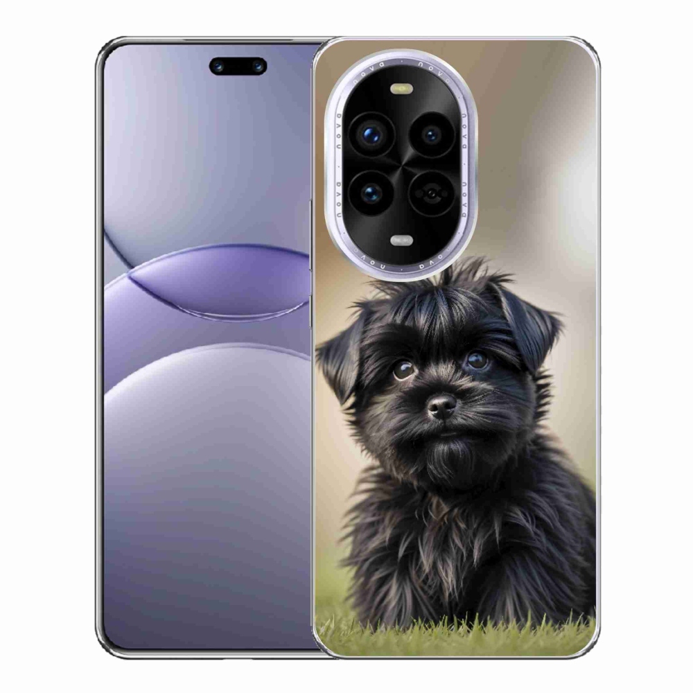 Gélový kryt mmCase na Huawei Nova 13 Pro 5G - roztomilý čierny psík