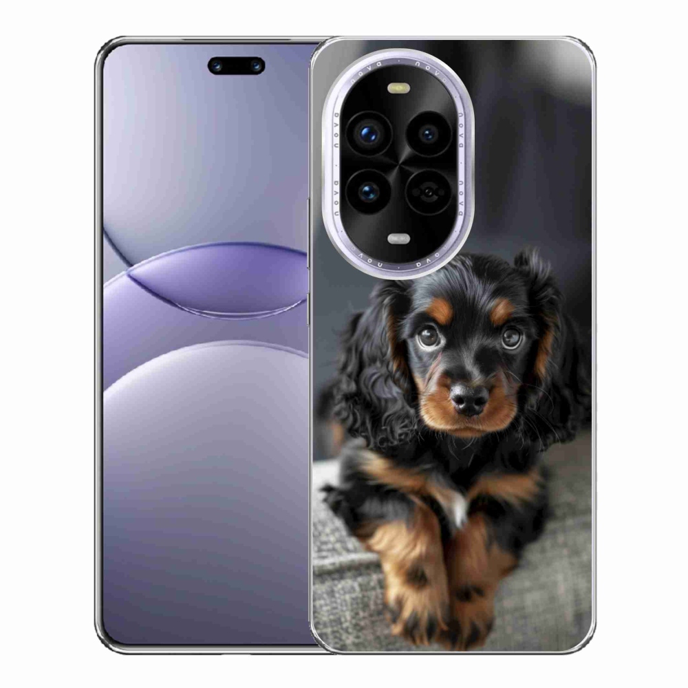 Gélový kryt mmCase na Huawei Nova 13 Pro 5G - roztomilý dlhosrstý jazvečík