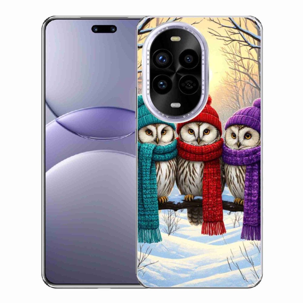 Gélový kryt mmCase na Huawei Nova 13 Pro 5G - soví priatelia