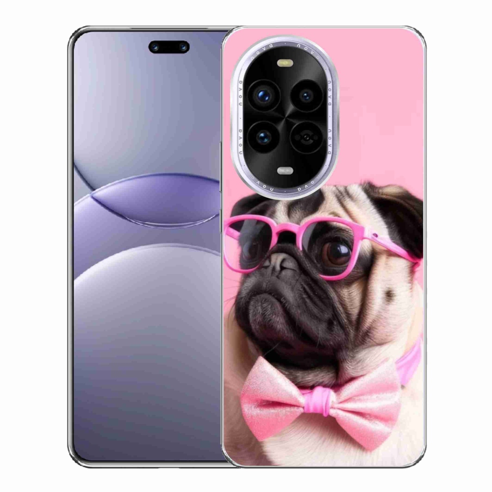Gélový kryt mmCase na Huawei Nova 13 Pro 5G - štýlový mops