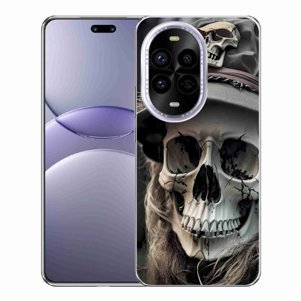 Gélový kryt mmCase na Huawei Nova 13 Pro 5G - temná lebka