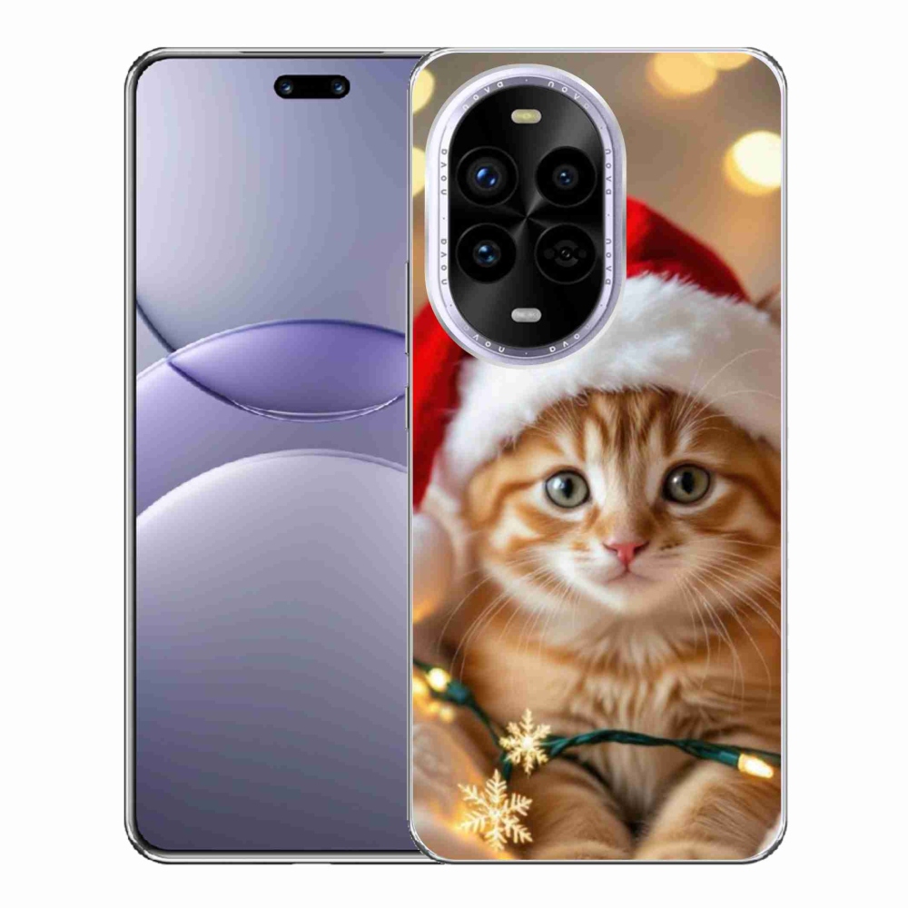 Gélový kryt mmCase na Huawei Nova 13 Pro 5G - vianočné mačiatko