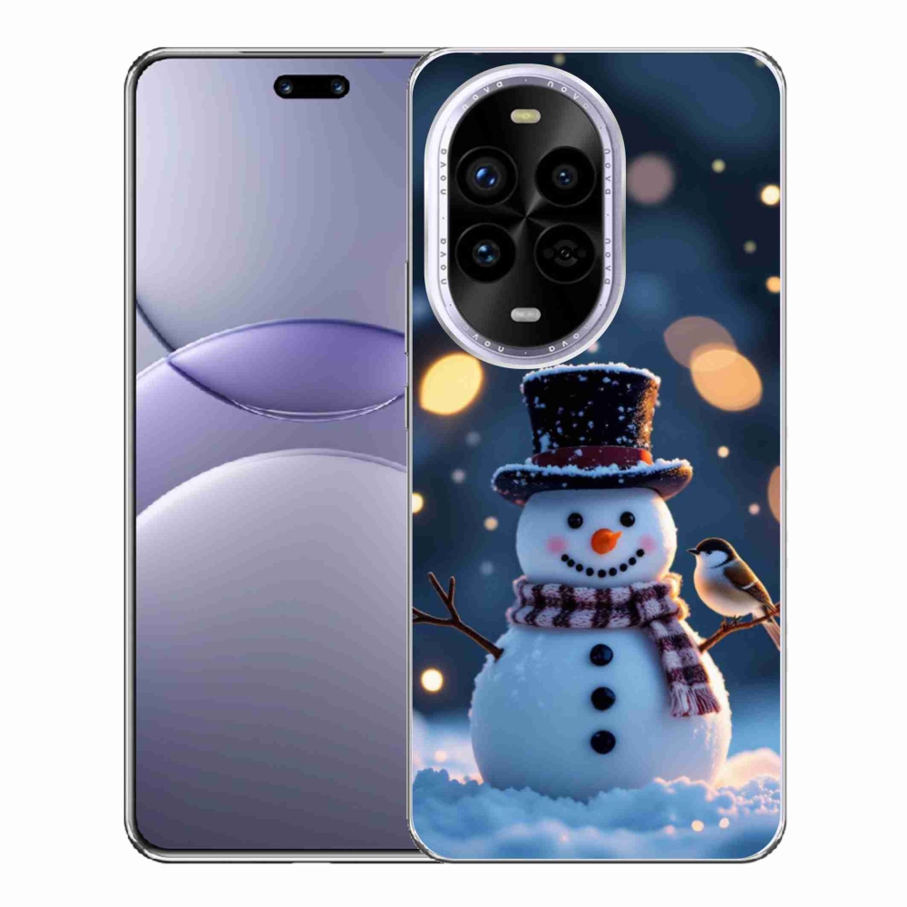 Gélový kryt mmCase na Huawei Nova 13 Pro 5G - vianočný snehuliak